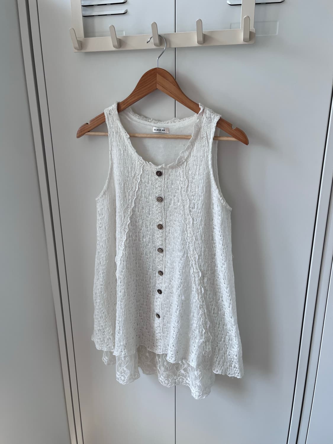 Close up 레이스 크로셰 레이어드 원피스 상품이미지4