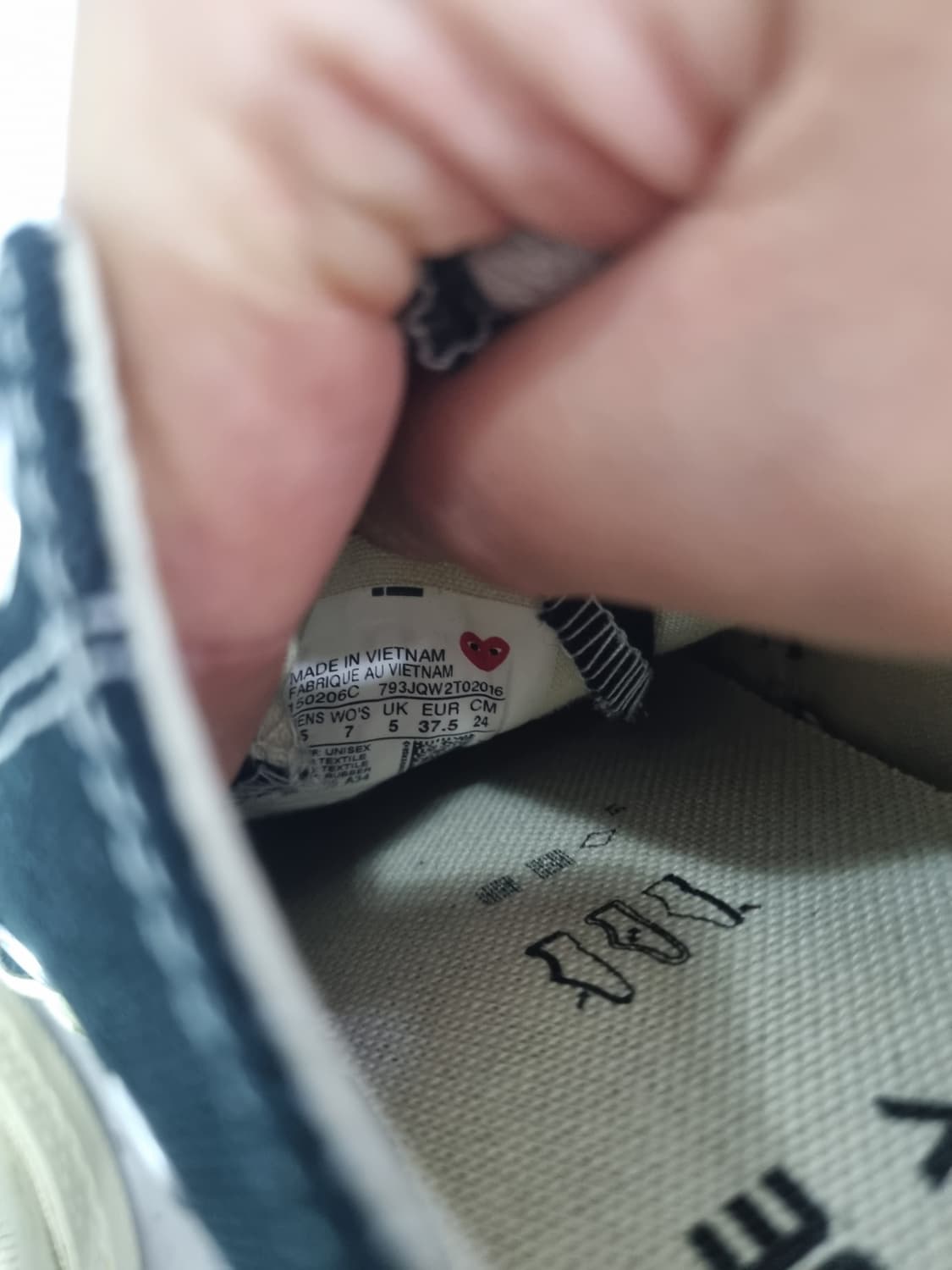 240 꼼데가르송 컨버스 로우 척테일러 상품이미지6