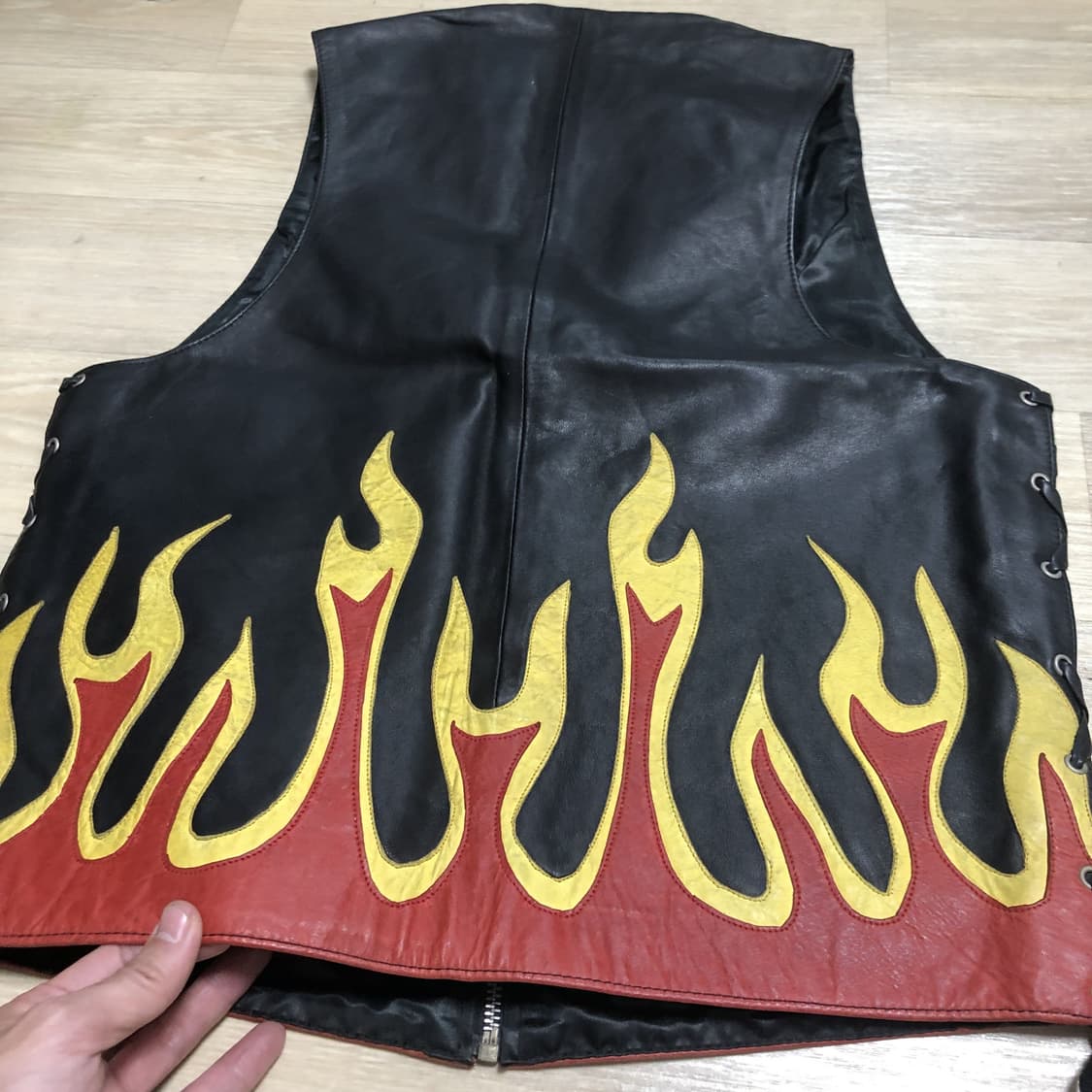 (M) 90's CMC Leather 프레임 소가죽 바이크 모터사이클 베 상품이미지8