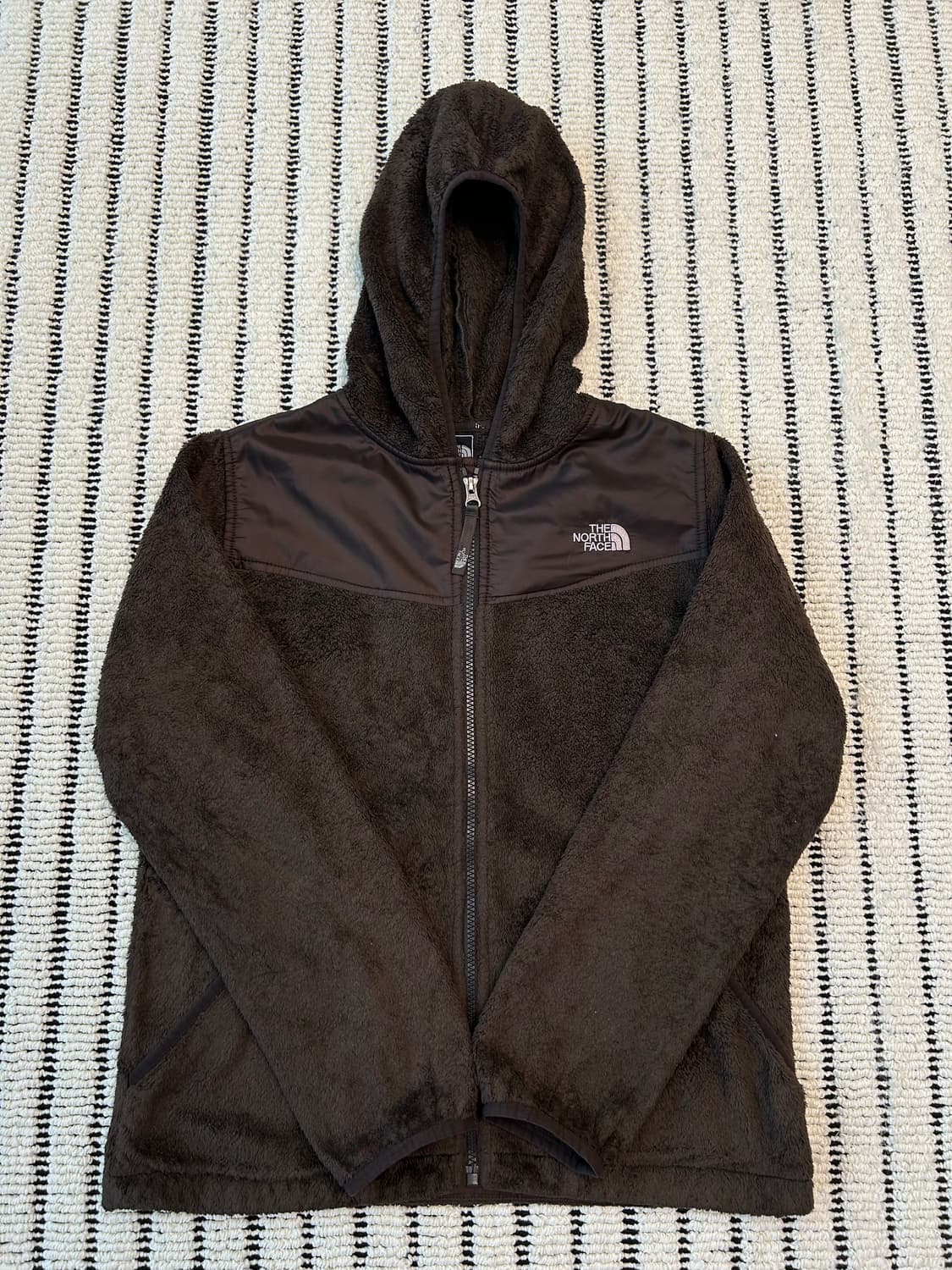 노스페이스 후드 플리스 브라운컬러 상품이미지1