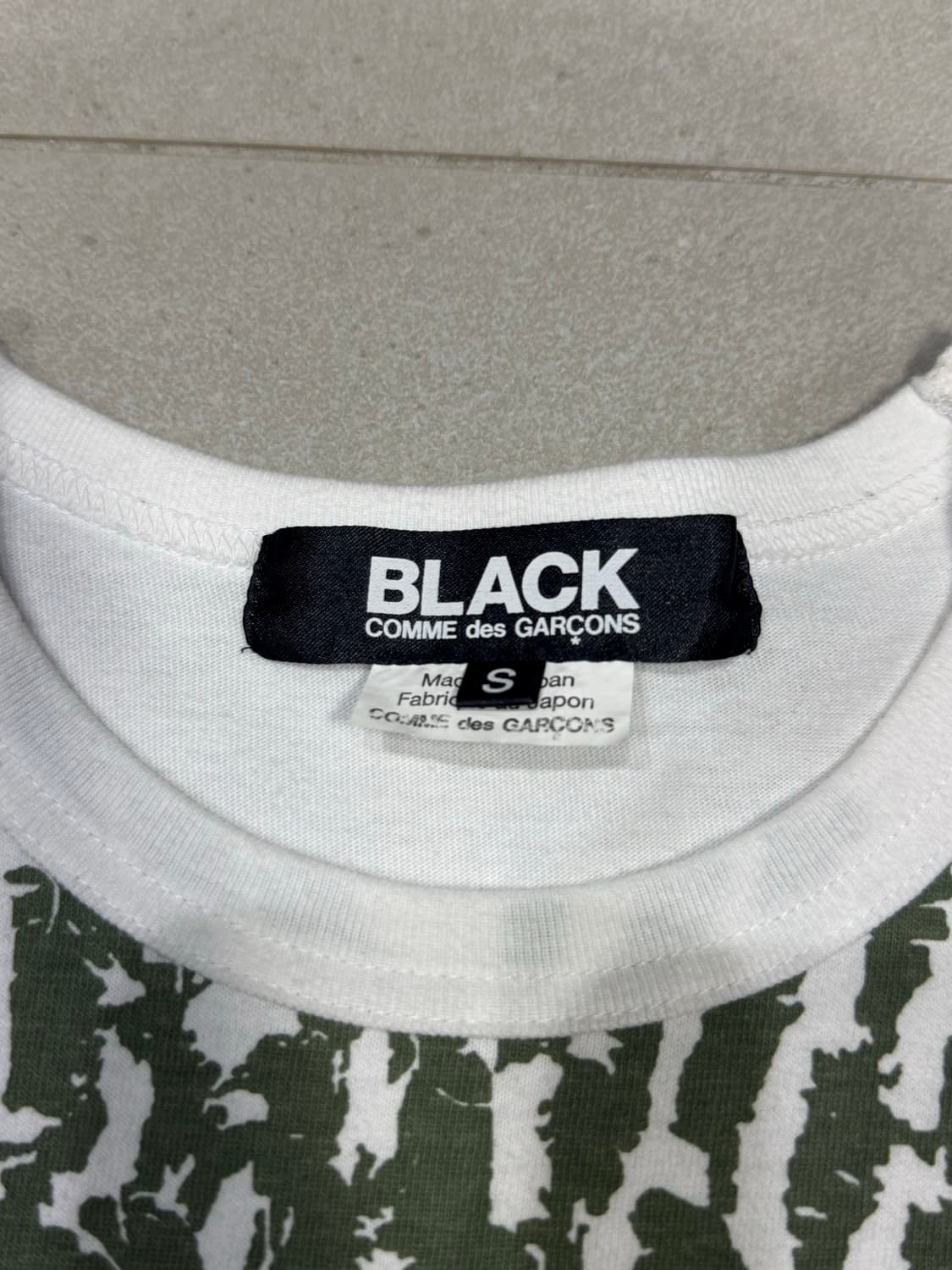 2020 꼼데가르송 철망 프린팅 반팔 티셔츠 상품이미지2