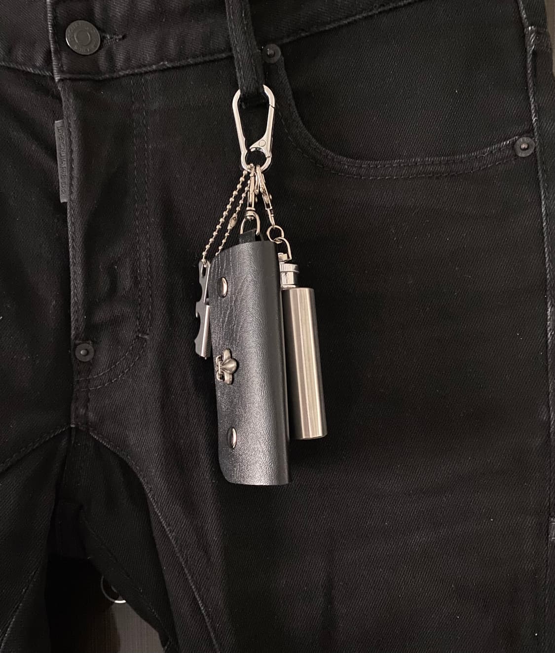 블랙 &실버 키케이스 키링 상품이미지5