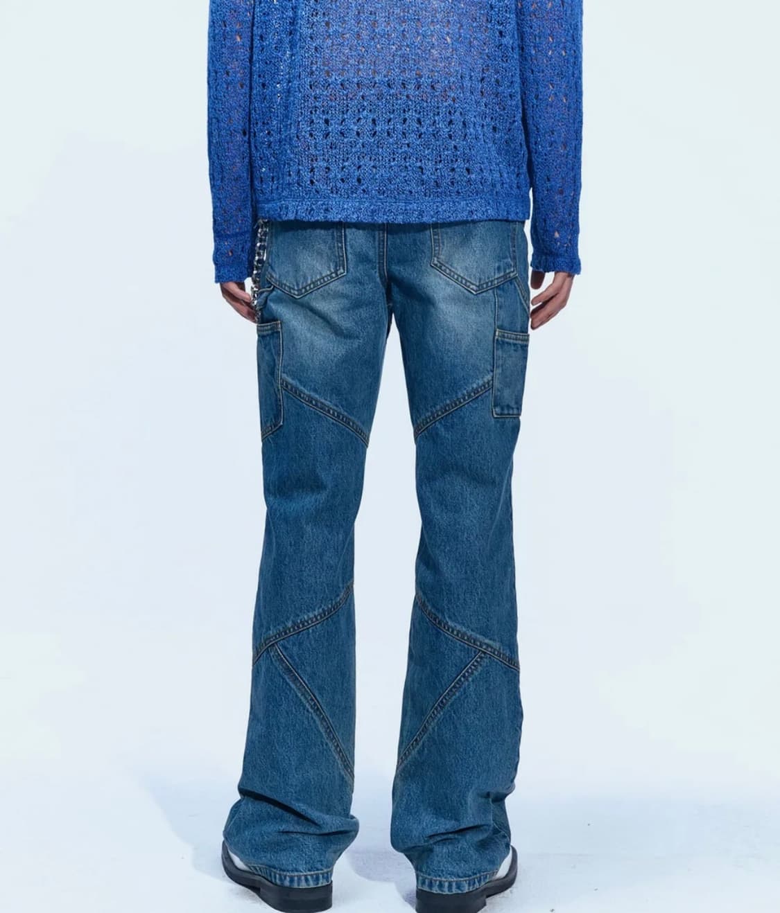 앤더슨벨 패널 카펜터 부츠컷 진 상품이미지3