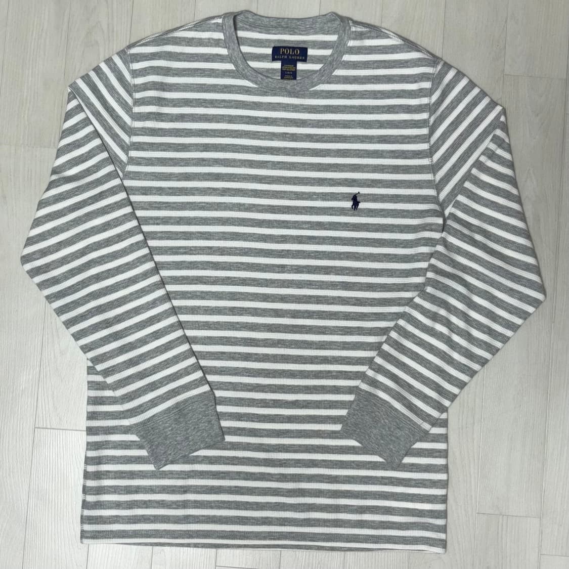 L 폴로 와플 롱슬리브 상품이미지1