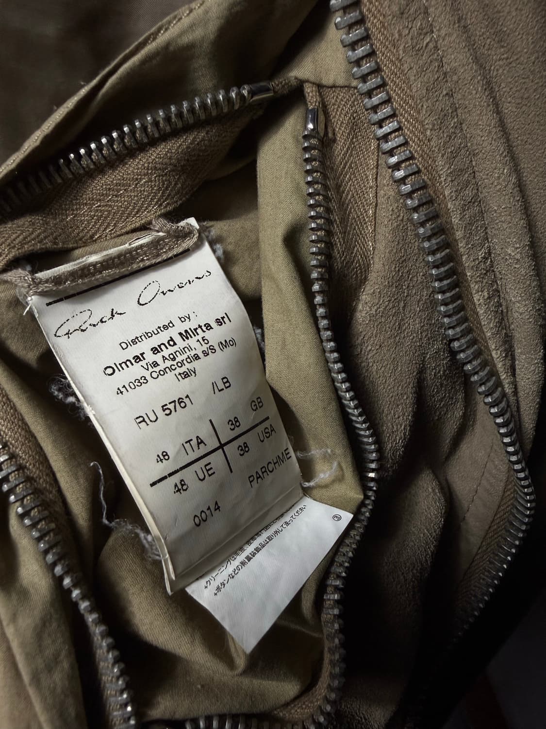 Rick Owens 10FW Intarsia LeatherJacket   상품이미지10