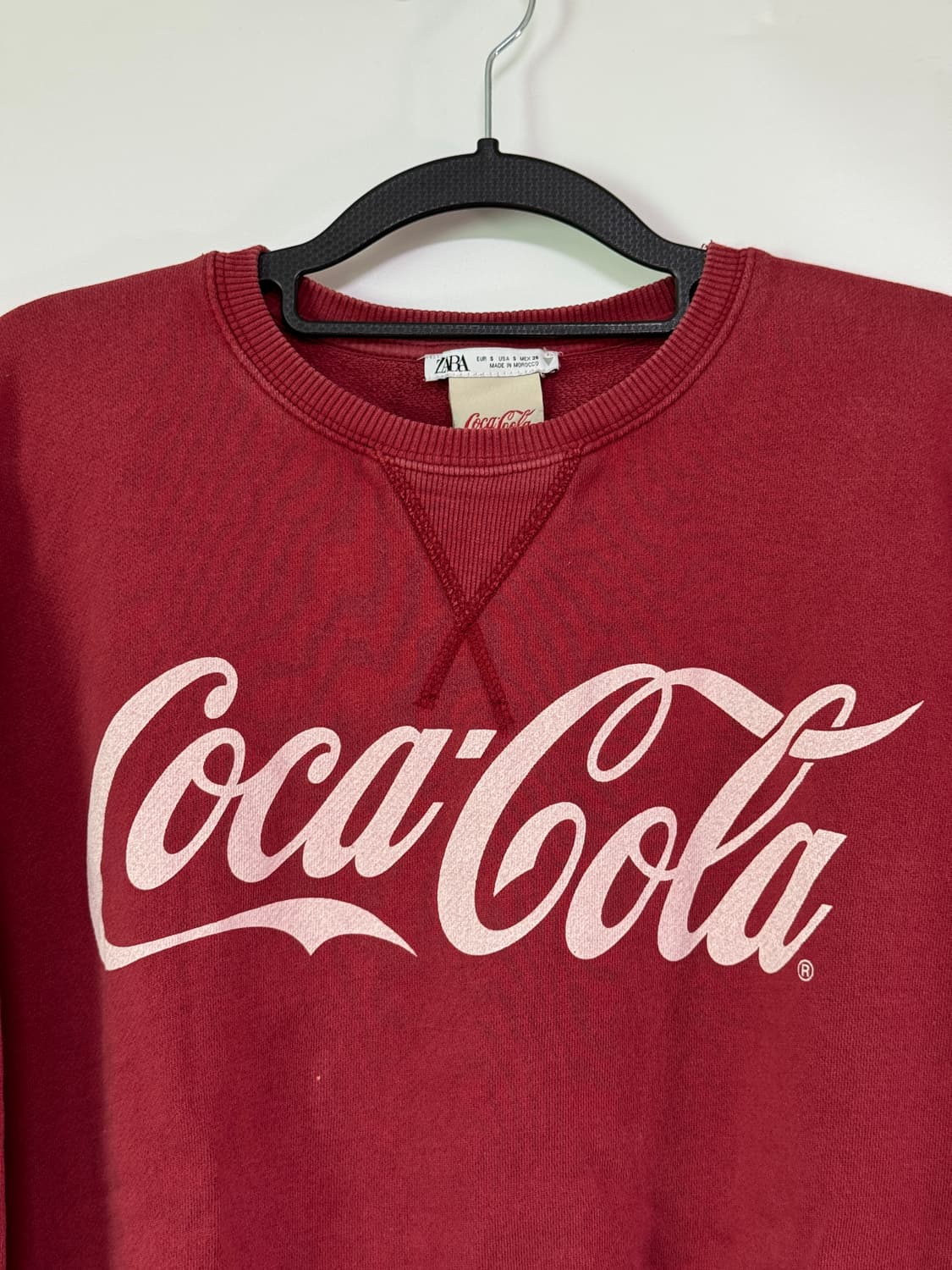ZARA 코카콜라 맨투맨 남자95 여성 M,L 상품이미지2