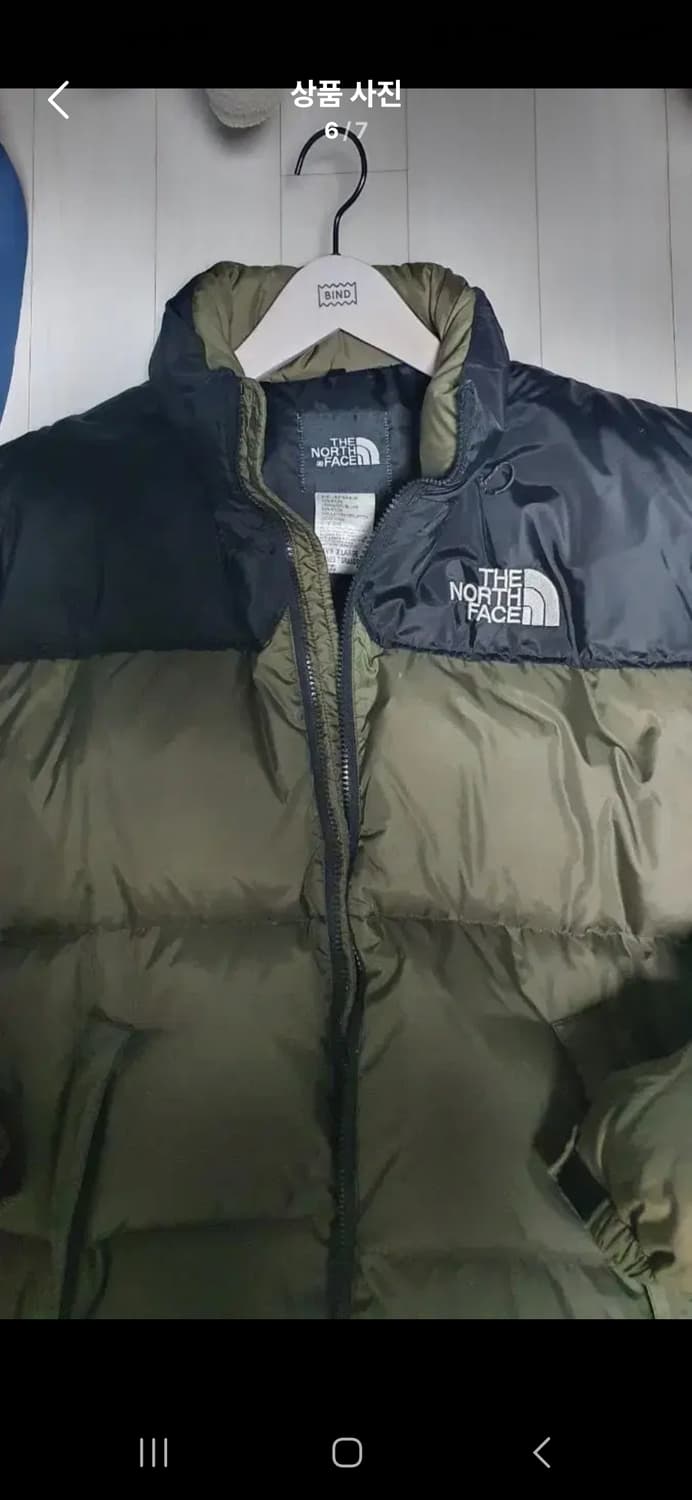 노스페이스 중앙 백로고 눕시 올리브 700 구형 상품이미지6