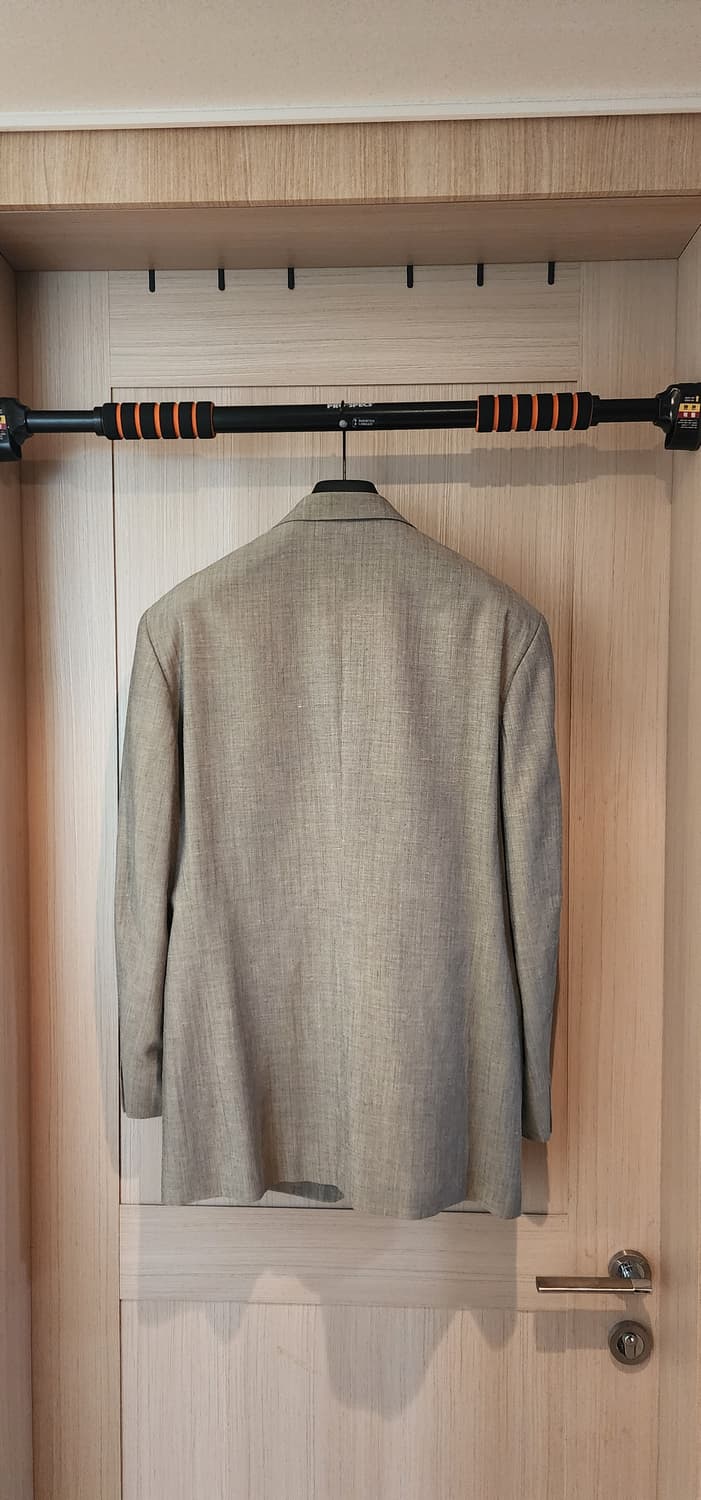 알레그리 베이지그린 울리넨 자켓 L~슬림XL 상품이미지2