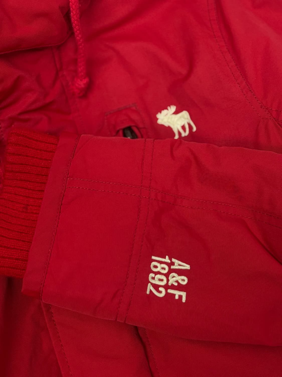 아베크롬비 Abercrombie 도톰 바람막이 점퍼 M 상품이미지5