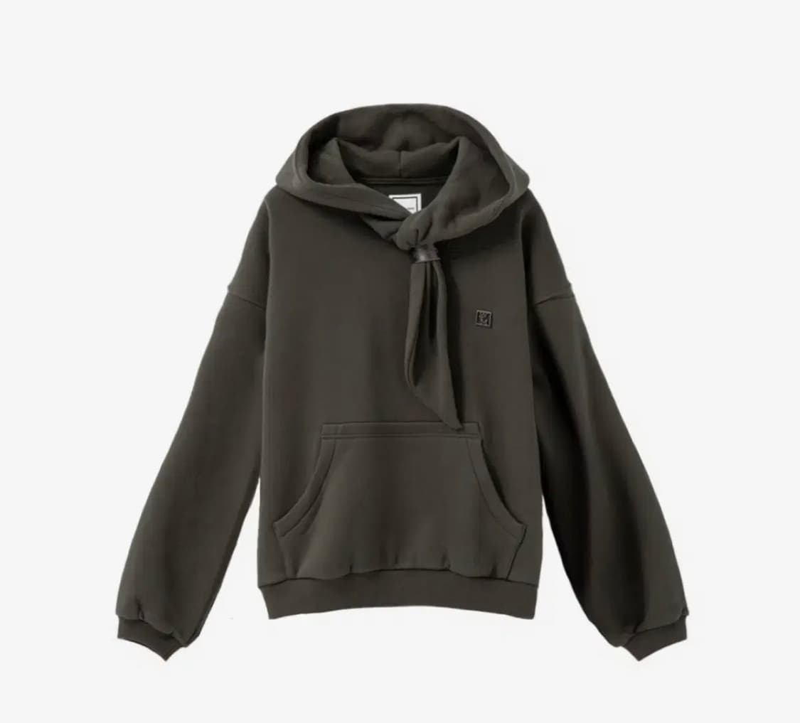 우영미 매듭 후드티 다크 그레이 46사이즈 상품이미지1