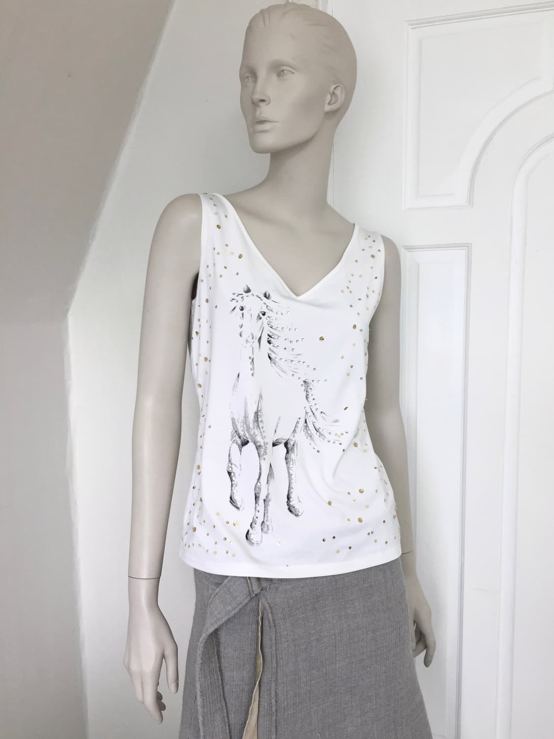 Horse Print Spangled Top 상품이미지5
