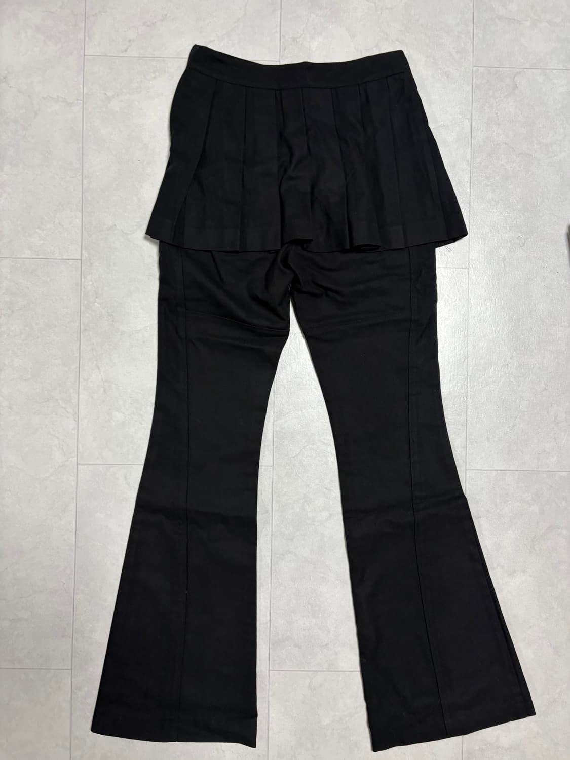 유즈 스커트 팬츠 블랙 s 상품이미지1
