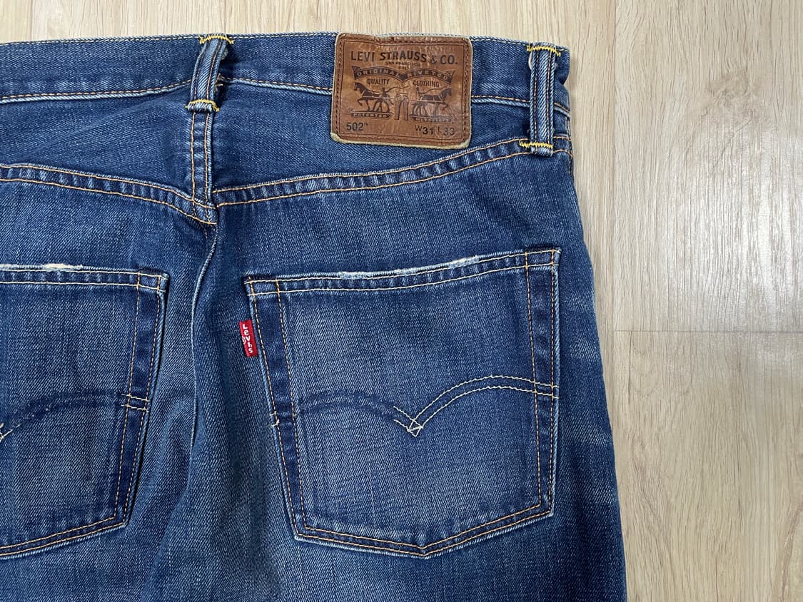 30~31) 00's 리바이스 매장판 502 일자핏 진청워싱 데님팬츠(일 상품이미지9