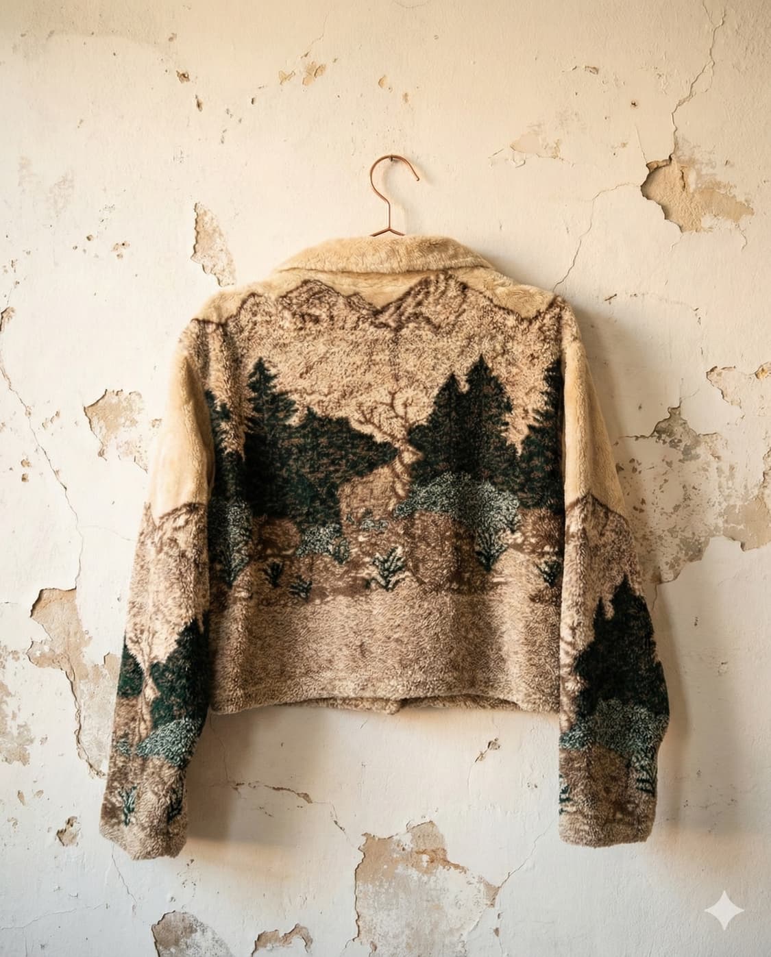 Tyrol Winter Forest Scenic Fleece Jacket 상품이미지3