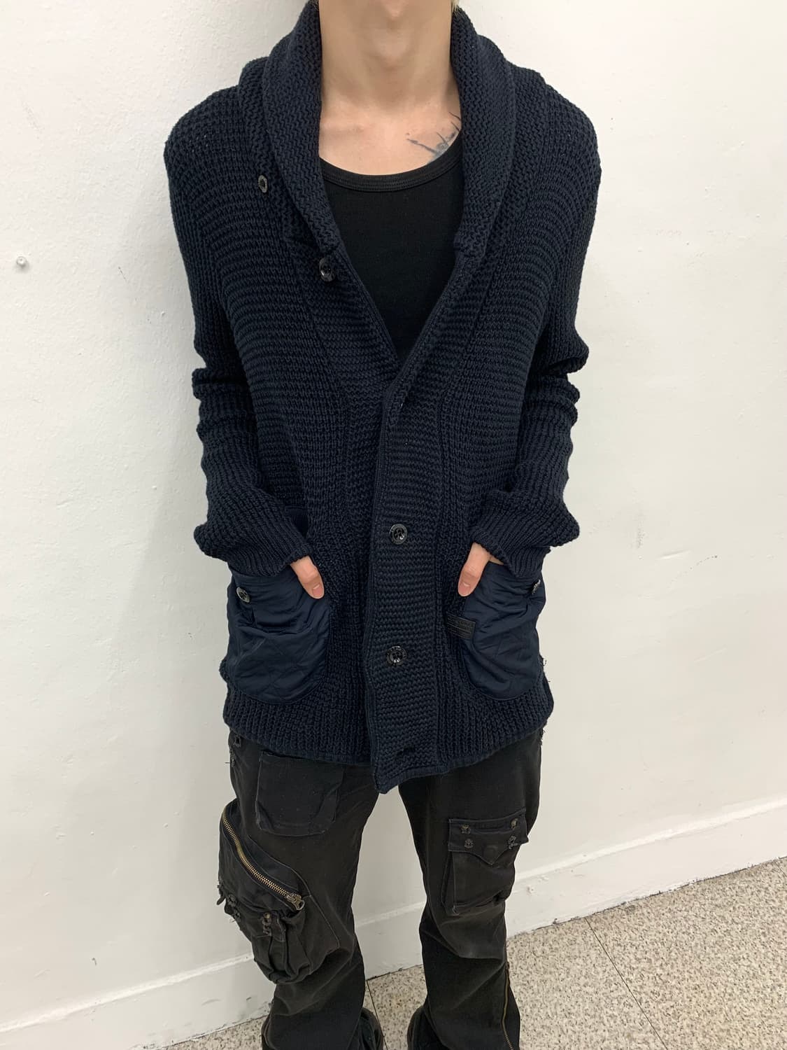 G-star raw pocket detail knit zip-up   상품이미지3