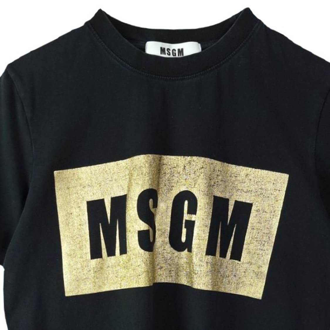 [MSGM 엠에스지엠] 빅로고 프린팅 반팔티 블랙 P01661 상품이미지4