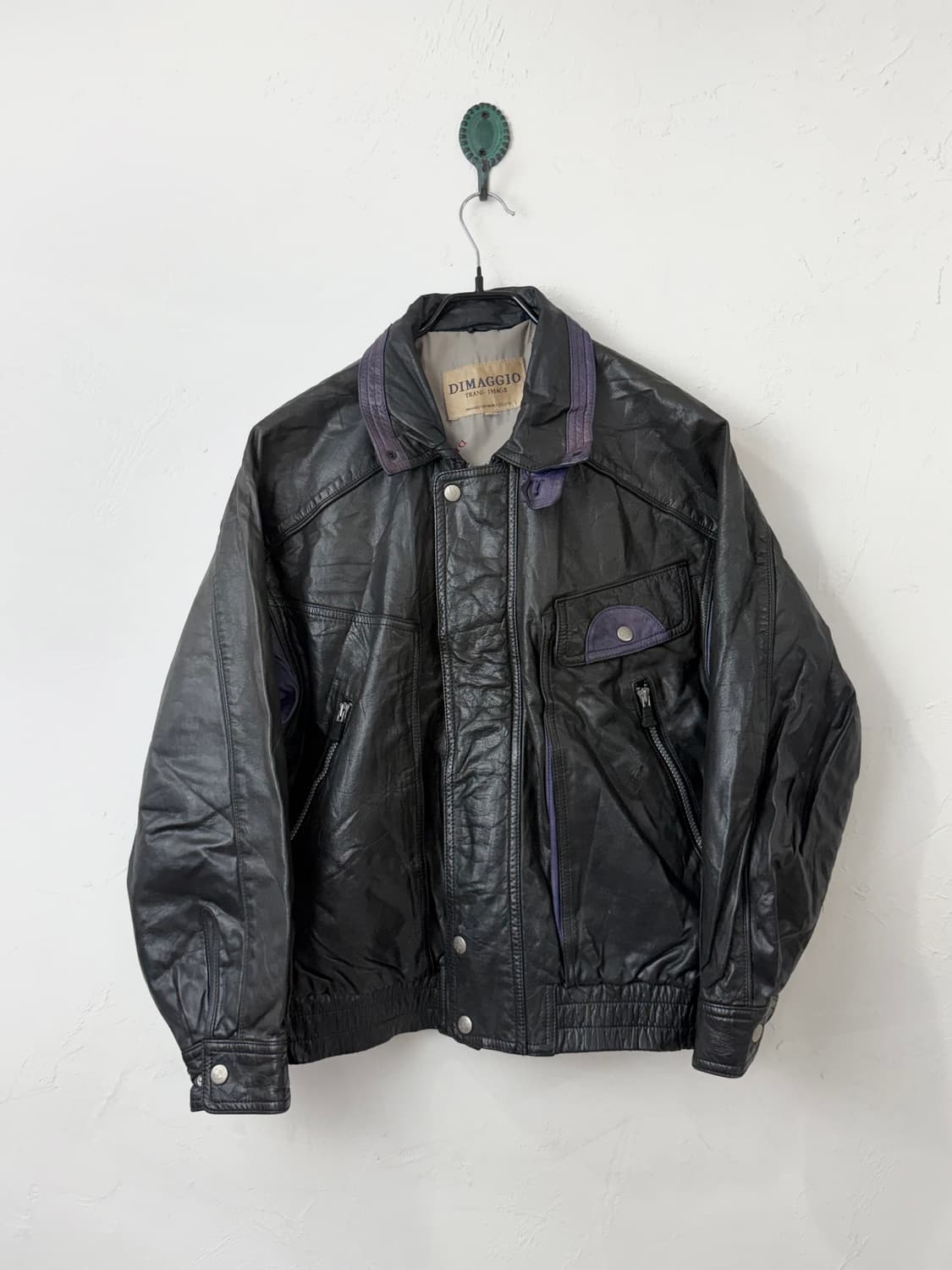 90s DIMAGGIO 레더 봄버 상품이미지1