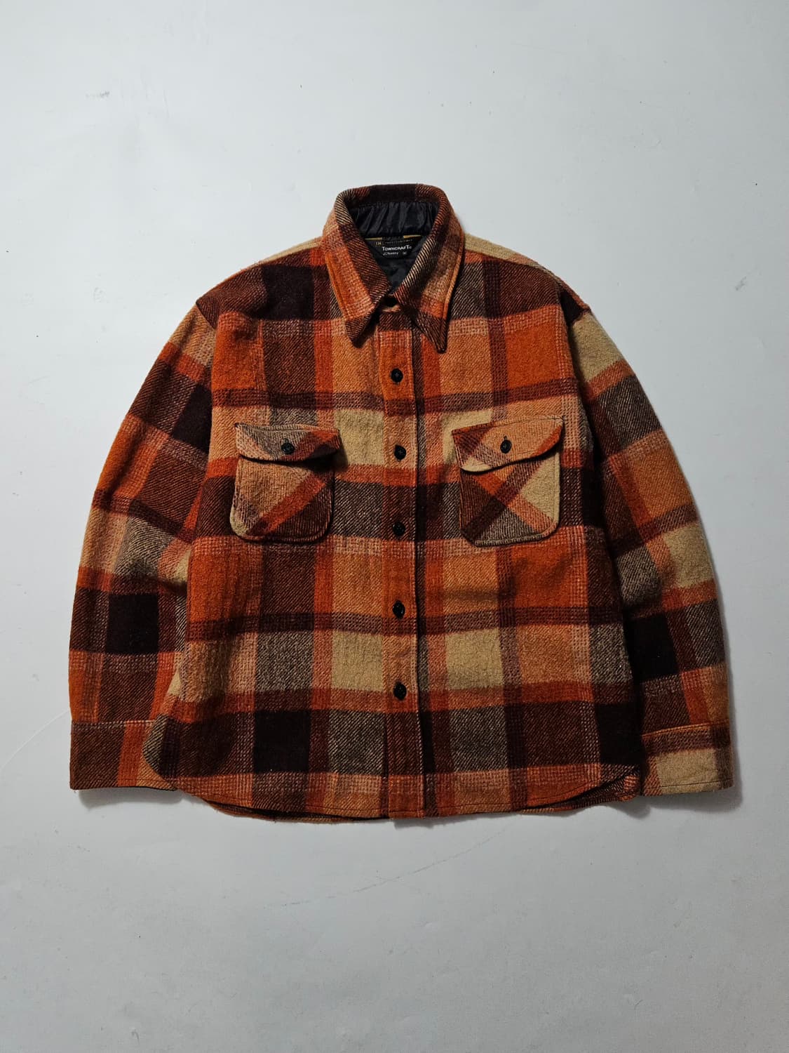 1960's JC PENNY 타운크래프트 울셔츠 CPO셔츠 XL  상품이미지1