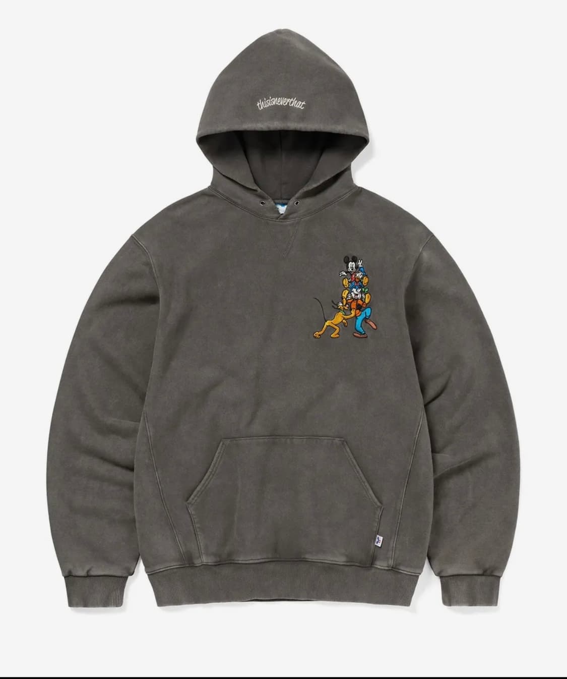 TNT_Mickey_Friends Hoodie Charcoal L 상품이미지1