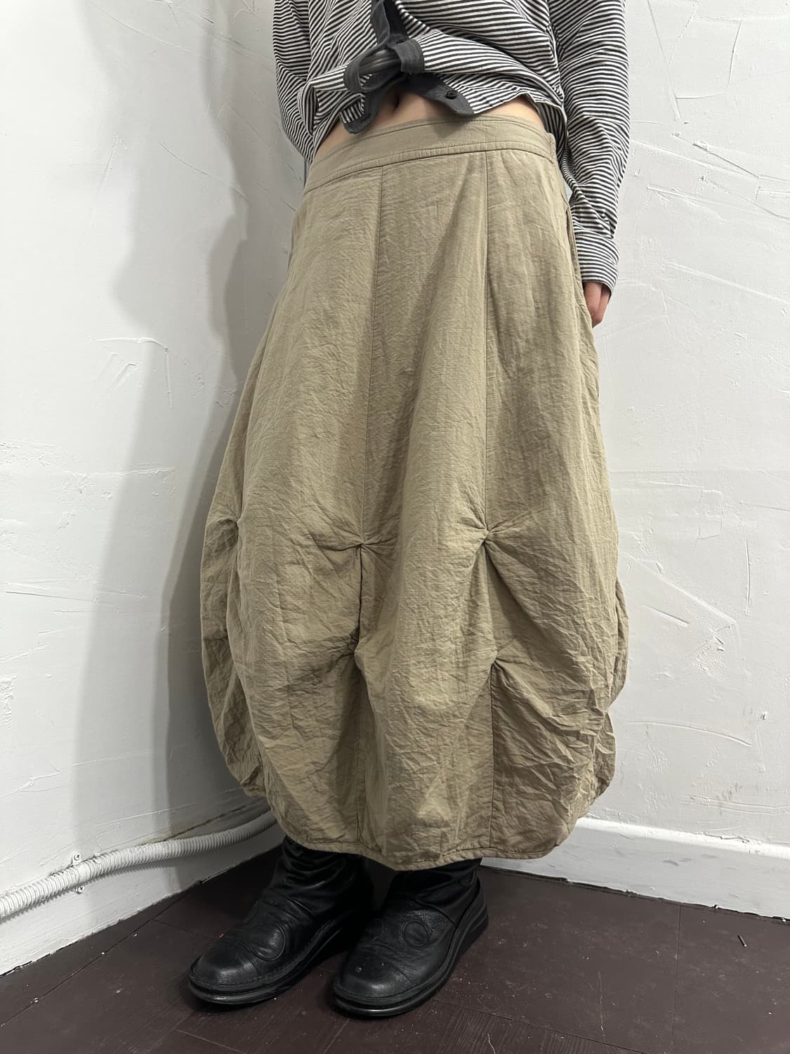 beige design puff skirt 상품이미지1