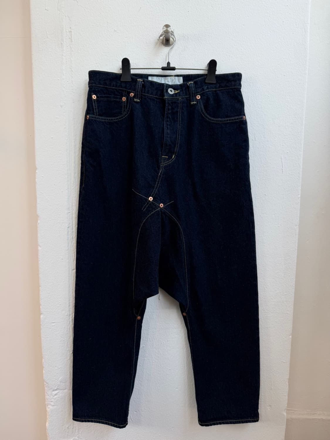 간류 꼼데가르송 사루엘 셀비지 데님 팬츠  상품이미지2