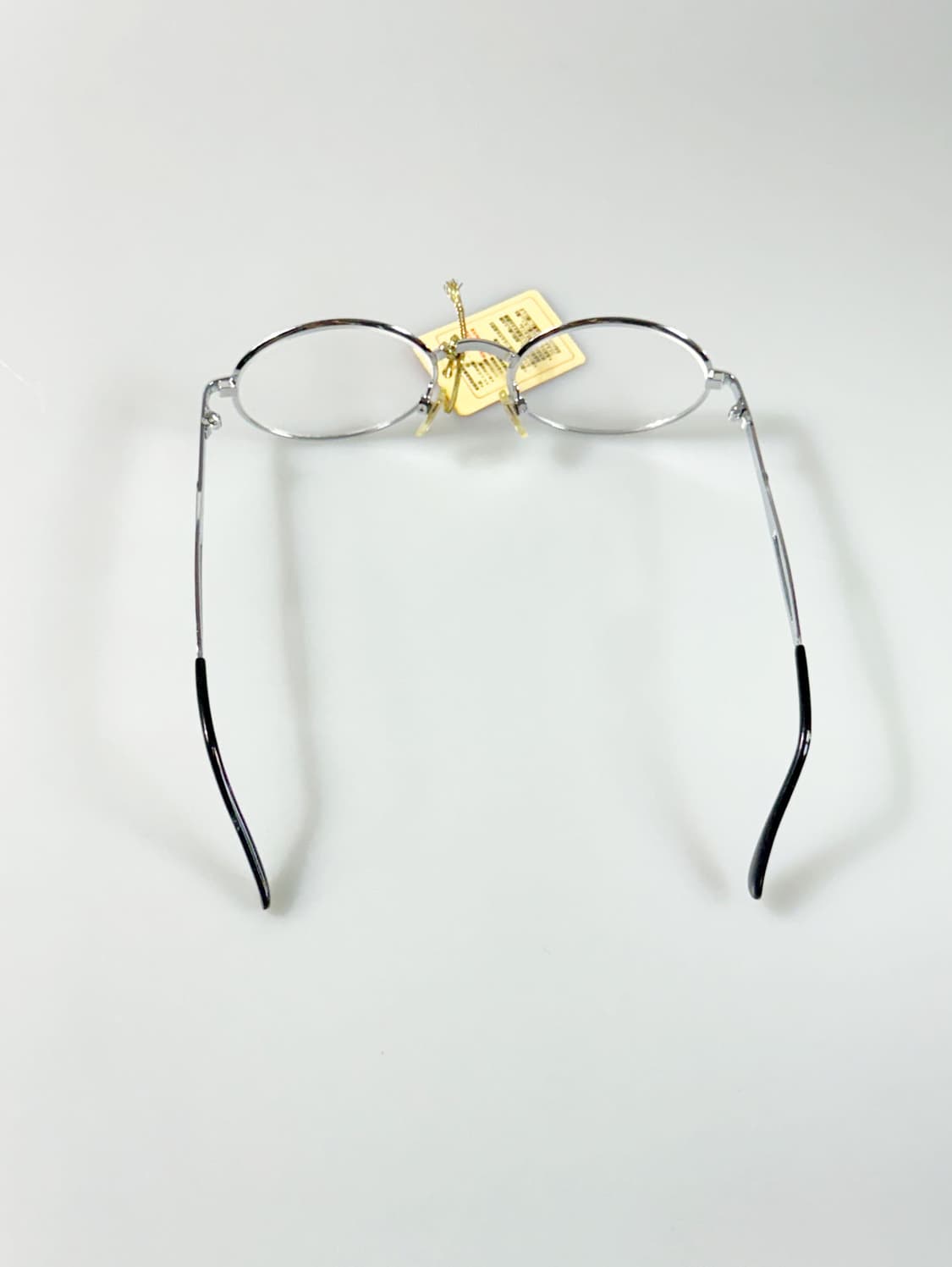 90s 일본제 STATE 실버크롬 오벌 메탈 빈티지  안경 상품이미지5