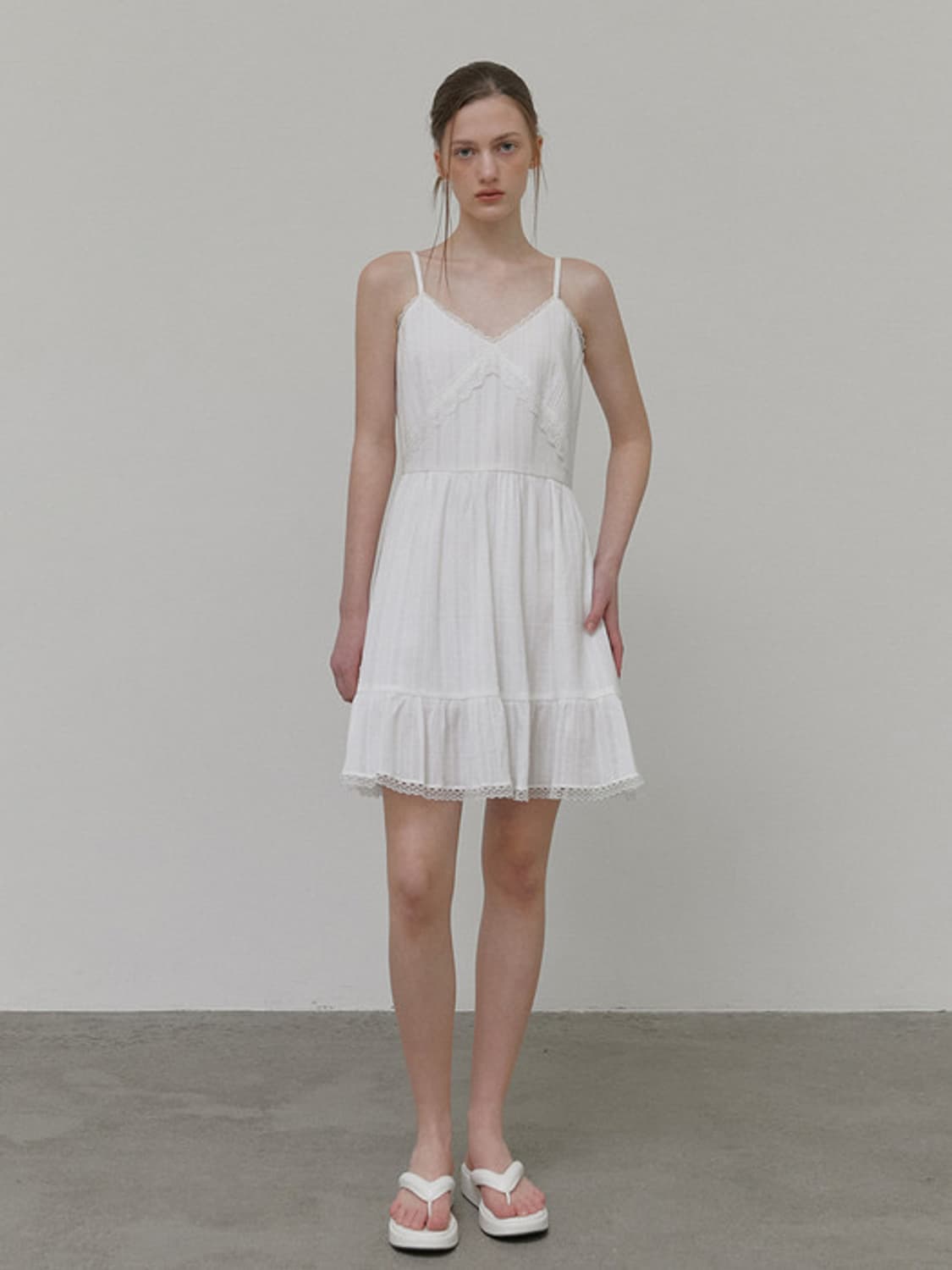 (m) 에트몽 슬립 레이스 미니 드레스 상품이미지2