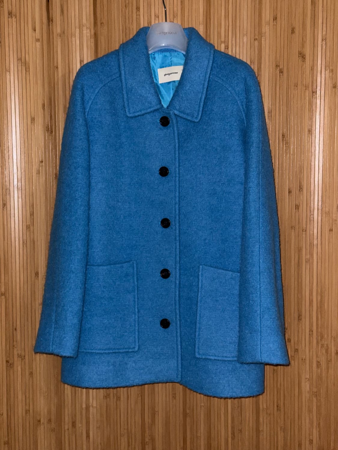 스프링크로커스 부클 레글런 하프 코트 (블루) 상품이미지9