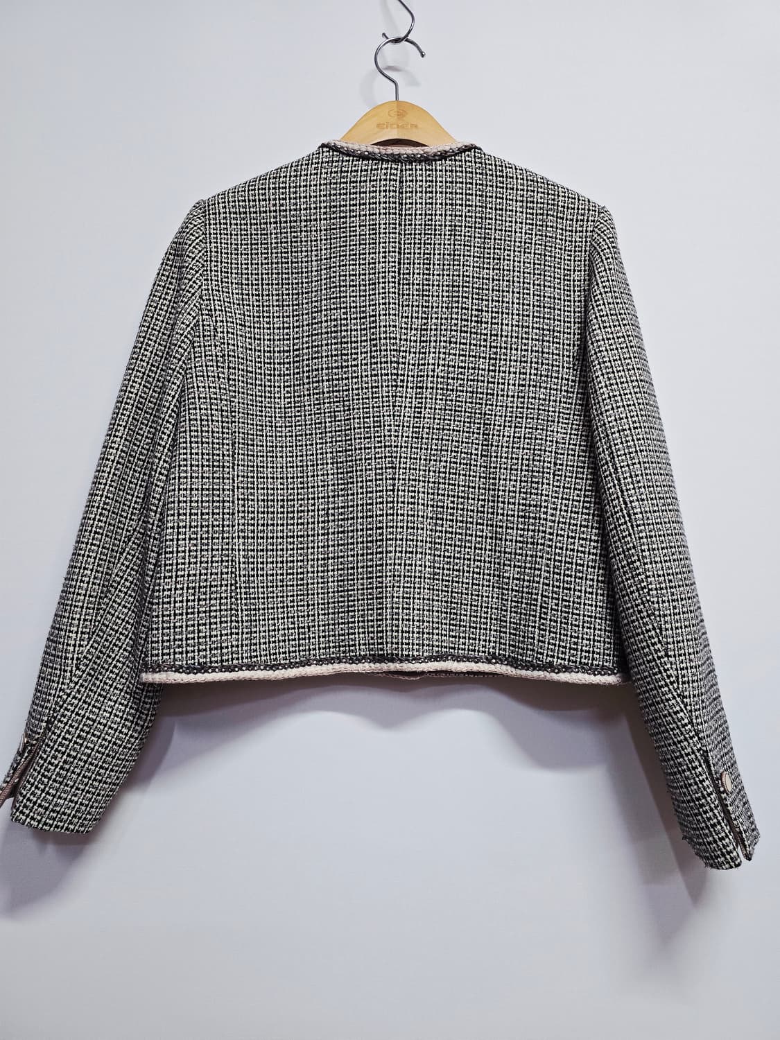 로엠 트위드 노카라 자켓 상품이미지5