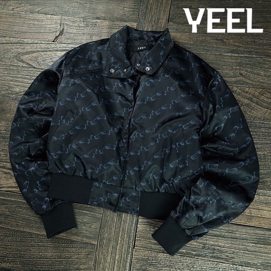 [LEEY YEEL] 멀티 로고 홀 프린팅 봄버 자켓 M19791 상품이미지1