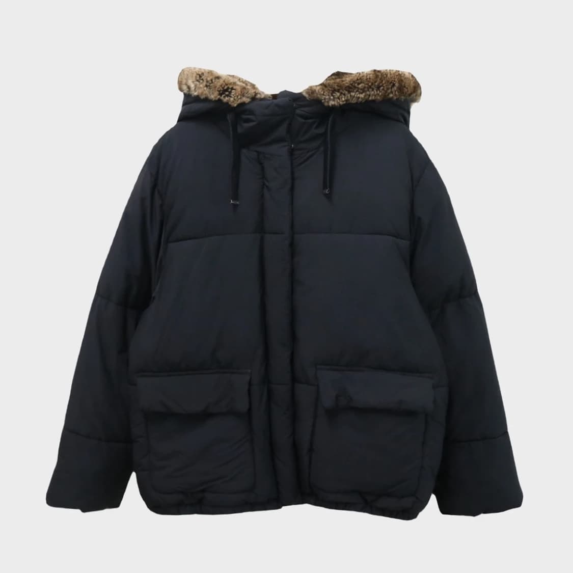 자라 블랙 앞 포켓 패딩 61068 상품이미지1