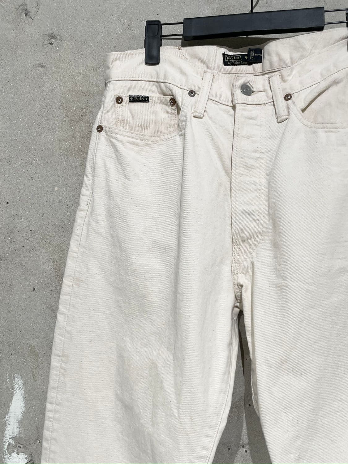 폴로 랄프로렌 아이보리 나오미 글래스 데님 팬츠 상품이미지2