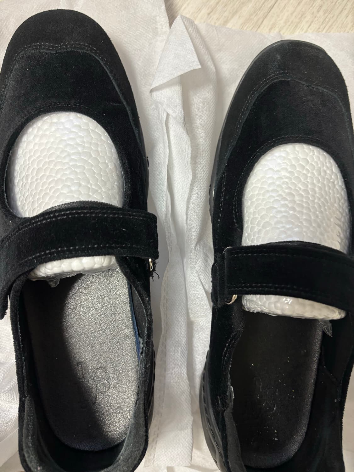 세인트 새틴 메리제인 키높이 스니커즈 벨벳블랙 3cm 250 상품이미지5