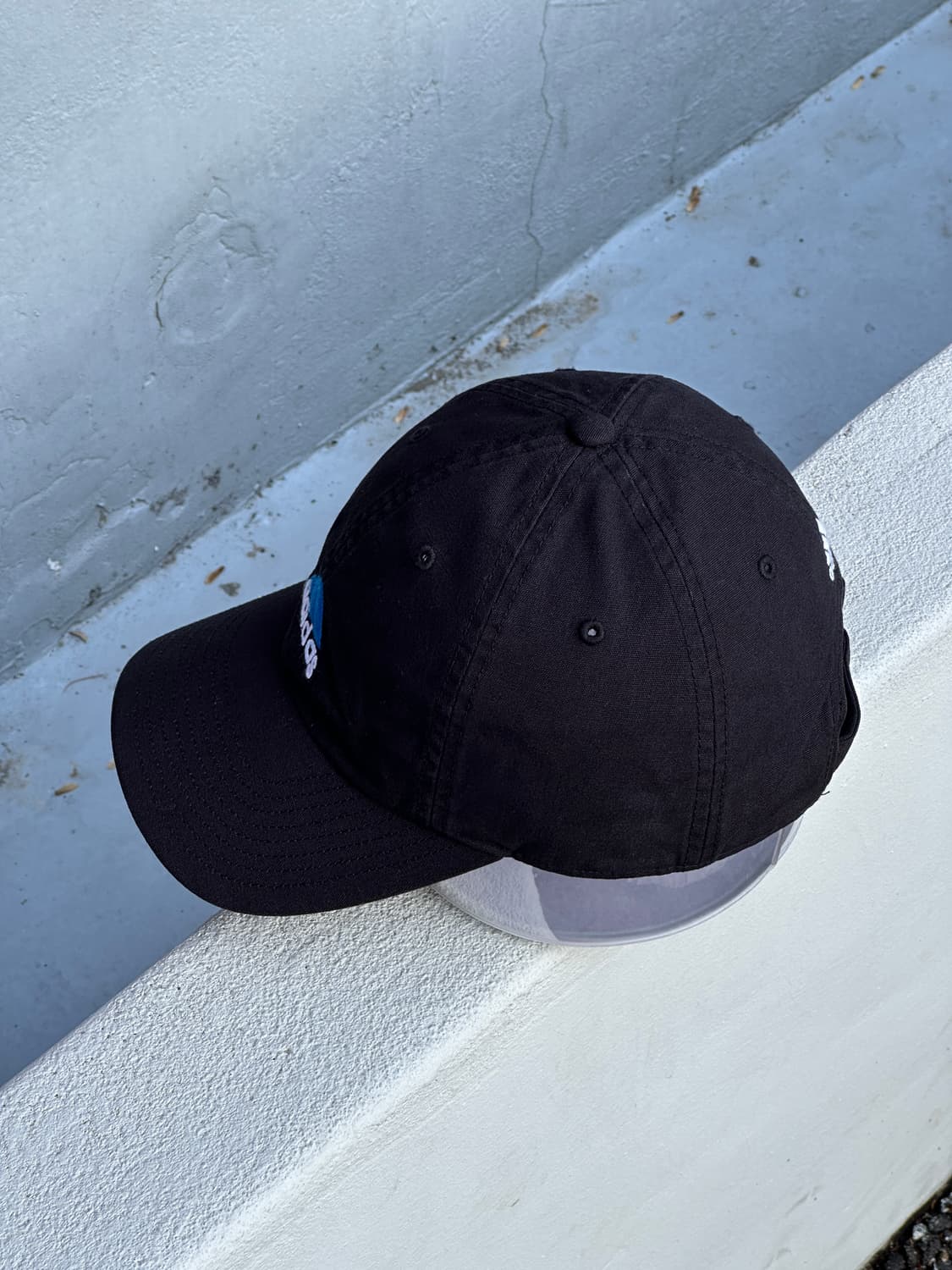 [F] 아디다스 로고 블랙 볼캡 모자 상품이미지3