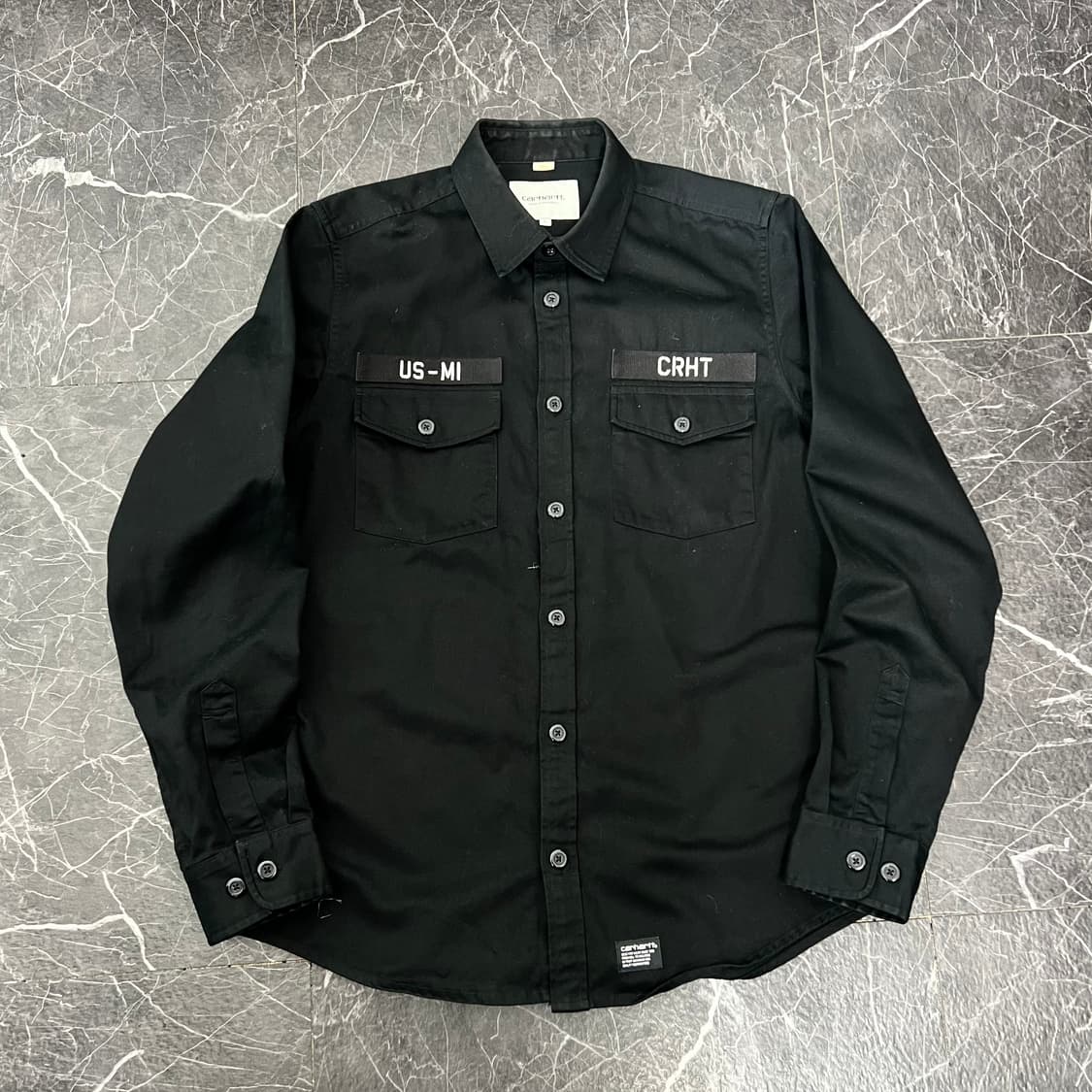 칼하트 WIP 보리스 워크 셔츠 블랙 상품이미지2