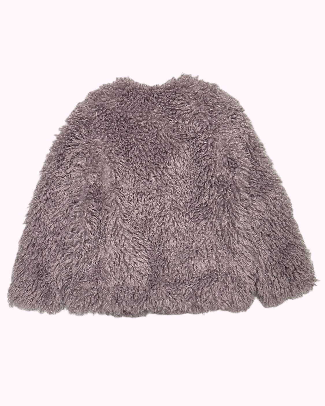 purple fur zip-up jacket 상품이미지4