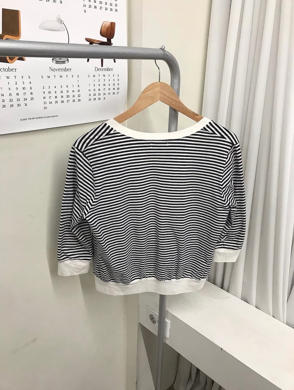 꾸레쥬 로고 단가라 크롭 가디건 상품이미지10