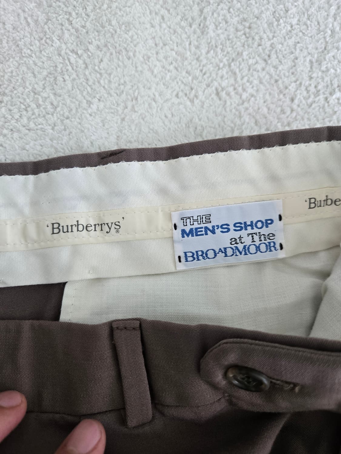 70-80s 미국산 빈티지 버버리(Burberrys) 투플리츠 울 쇼츠 상품이미지4