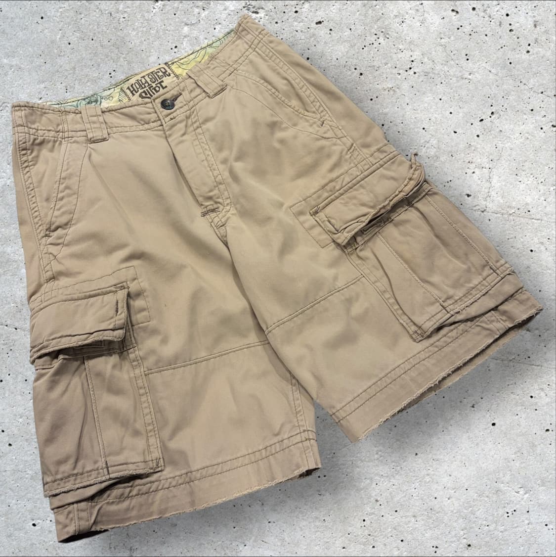 [26] 홀리스터 카고 반바지 베이지 팬츠 C756 상품이미지2