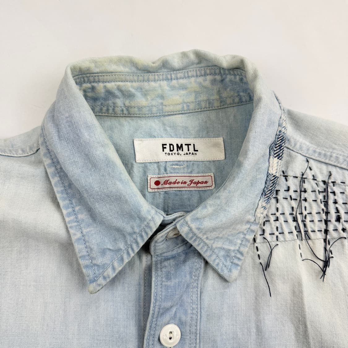FDMTL 패치워크 데님 셔츠 상품이미지3
