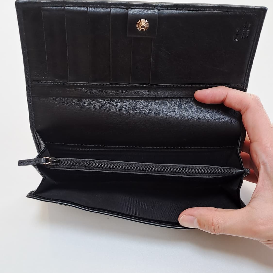 [100%/정품] 구찌 GG 시마 레더 블랙 장지갑, 구찌지갑,구찌장지갑 상품이미지7