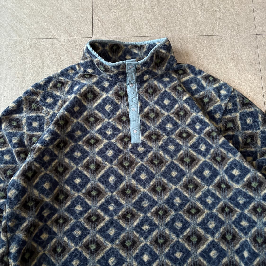 90s L.L.bean 90년대 미국 생산 엘엘빈 아즈텍 플리스 신칠라 상품이미지3