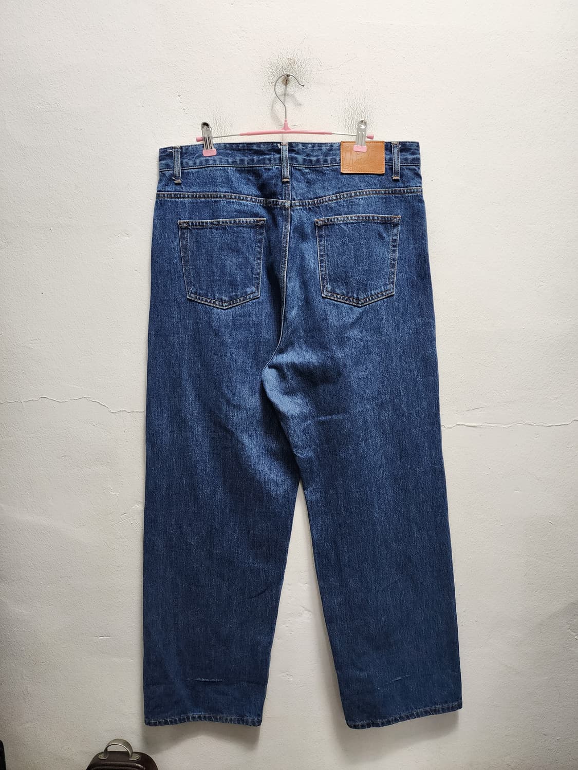 리넥츠 콘밀데님 셀비지 와이드 데님팬츠 상품이미지1