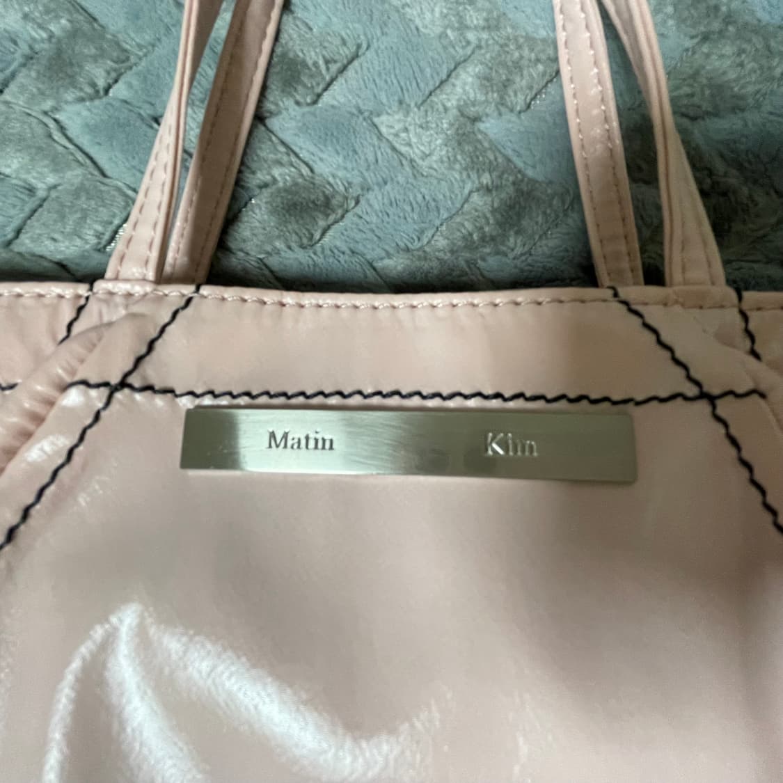 마뗑킴 미니 코팅 토트백 크로스백 핑크 상품이미지2