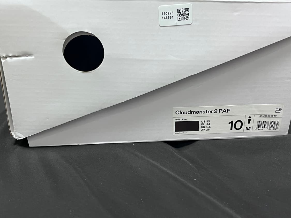 온 러닝 x 파프 클라우드 몬스터2 쏜브라운 280 상품이미지8