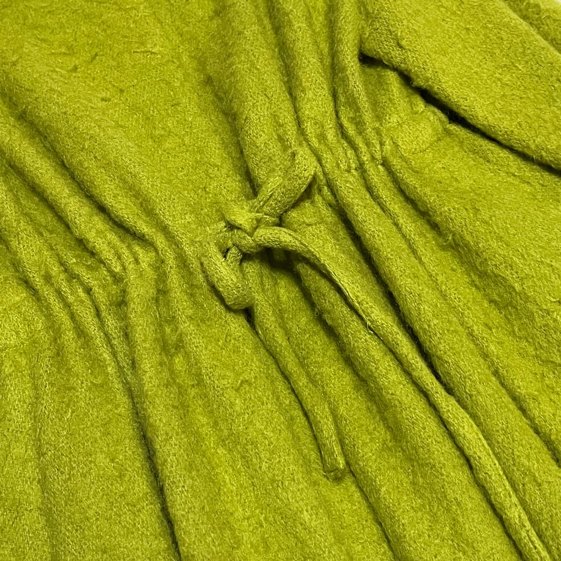 빈티지 ) 올리브그린 모헤어 로브 코트 상품이미지4