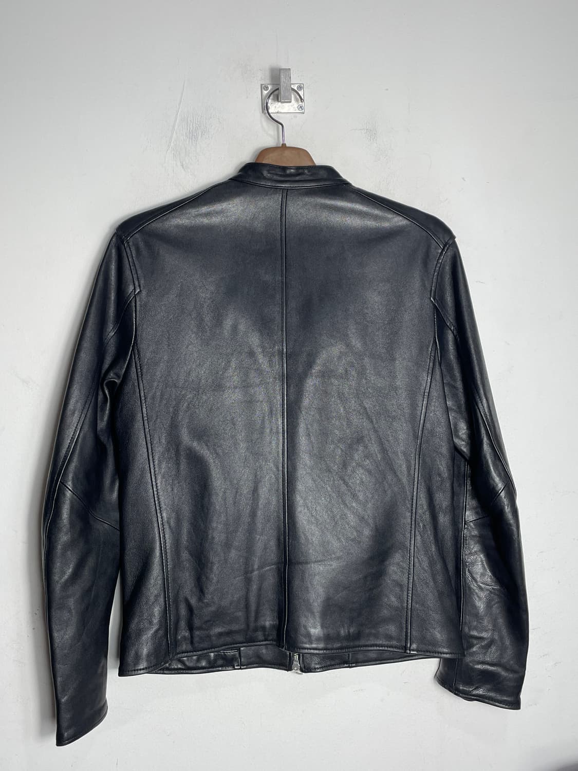 NANO base 나노유니버스 블랙 가죽 라이더 자켓 상품이미지2