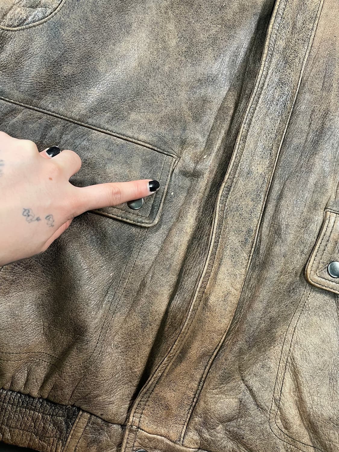 재팬 빈티지 A2 레더 봄버 자켓 상품이미지3