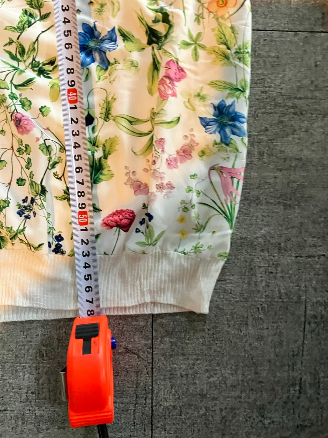 일본빈티지 Sunt 오리엔탈보헤미안 하구미모리걸 플라워 레이어드긴팔티셔츠 상품이미지3