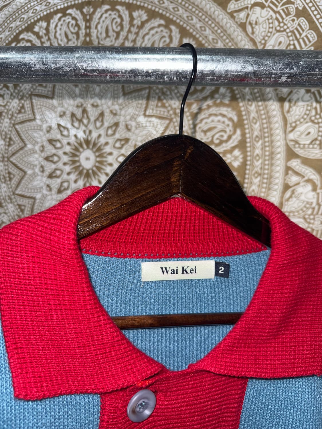 WAI KEI 투톤 배색 니트 가디건  상품이미지5